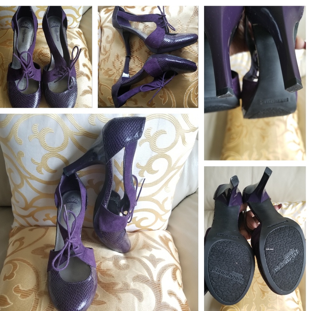 EUC Fergalicious laced heels